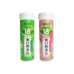 咭咭豆龙井绿茶蜜桃乌龙口气清新奶茶含片清润清爽润喉茶含片糖果25g图5