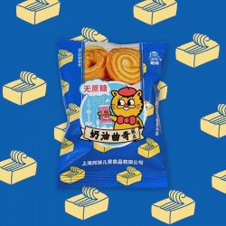 阿咪食品 无蔗糖奶油曲奇糕点代餐办公室零食糕饼干点心250克图2