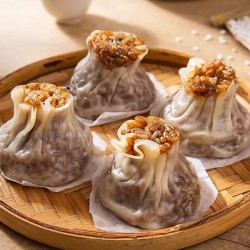 普圆香菇糯米烧麦速冻面点早餐半成品纸皮烧麦馅大鲜香速食方便图2