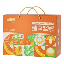 味滋源 臻享坚果 橙色手提绳1074g图2