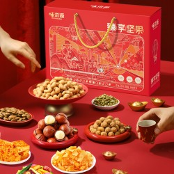 味滋源 臻享坚果 红色手提绳1300g图3
