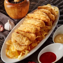 学子膳无骨鸡柳新鲜冷冻裹粉鸡肉条冷冻半成品调理速冻鸡肉条图3