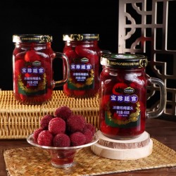 绿山果园桑葚罐头456g/罐鲜嫩水果罐头美味开盖即食新鲜营养果肉图3