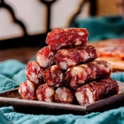 大帆安徽枞阳农家特产 黄牛肉腊肠 腊味年货 自然风干香肠200g图3