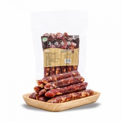 大帆安徽枞阳农家特产 黄牛肉腊肠 腊味年货 自然风干香肠200g图4