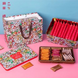 批发锦华糕点礼盒趣味宝盒网红零食大礼包蛋卷西饼组合装点心节日礼品图3