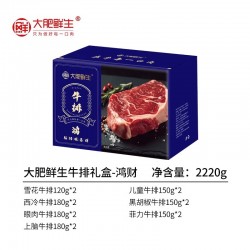大肥鲜生牛排礼盒-鸿财图2