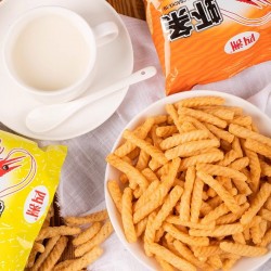 四洲虾条好吃小零食解馋休闲食品网红爆款零食2024办公室40克8包图2