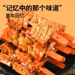桃林佬兰花串香辣劲道湖南特产豆干解馋小零食休闲食品图2