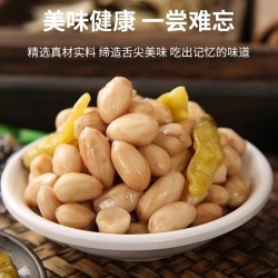 桃林佬老坛泡椒花生米500g湖南特产独立包装散装称重休闲零食包邮图2