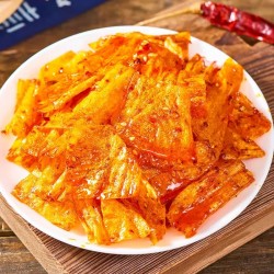 桃林佬儿时麻辣手撕豆皮小辣片40包辣味豆片湖南特产解馋休闲零食图5
