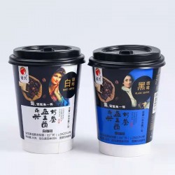 阿萨姆杯装批发速溶黑咖啡冲调益生菌奶茶12杯/箱图4
