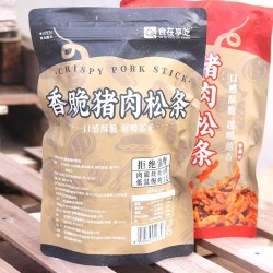 批发食在享吃香脆猪肉松条150g*20箱装肉条肉脯慢烤猪后腿肉独立包装休闲零食小吃图3
