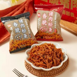 批发食在享吃发现极物 香脆猪肉松条 食在享吃原味香辣味香脆猪肉松条 210g/盒图4