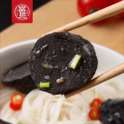 富邦 墨斗贡丸420g台湾墨鱼汁丸火锅丸子关东煮食材串串黑丸子图2