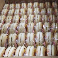 湖南大众旺小法饼 4.5kg整箱 传统手工面包糕点 奶油法饼零食包邮图3