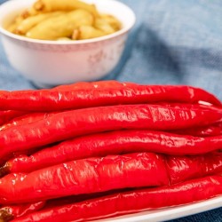 贵州特产泡椒老坛陈泡二荆条红辣椒4斤贵三红风味水泡椒泡菜调料图3