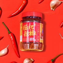 贵州贵三红红油糍粑辣椒中辣特香辣子鸡调味料炒菜辣椒酱500g瓶装图2