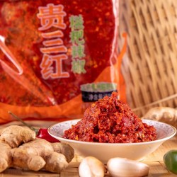贵三红糍粑辣椒中辣特香贵州辣子鸡专用辣椒地摊火锅辣椒酱袋装图4