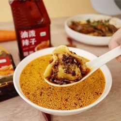 贵三红红油辣椒油388g油泼辣子香辣超辣辣椒酱凉拌菜家用调料酱图4