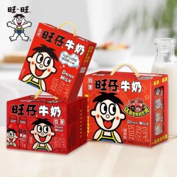 旺仔牛奶56民族版罐装O泡果奶特浓牛奶草莓香蕉纯牛奶组合图3