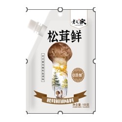 老庞家调味品鸡精松茸鲜香叶辣椒调陷王1*60袋*100g图2