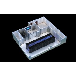 成都地区机房建设|微模块机房|指挥中心报告厅效果图制作图2