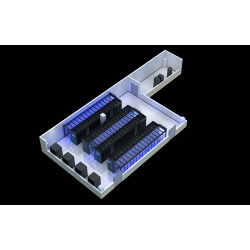 烟台某高校五号楼六层信息化机房施工效果图制作图2