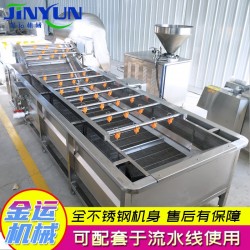 可定制气泡清洗机 净菜加工流水线 菠菜油菜黄瓜芹菜洗菜机图2